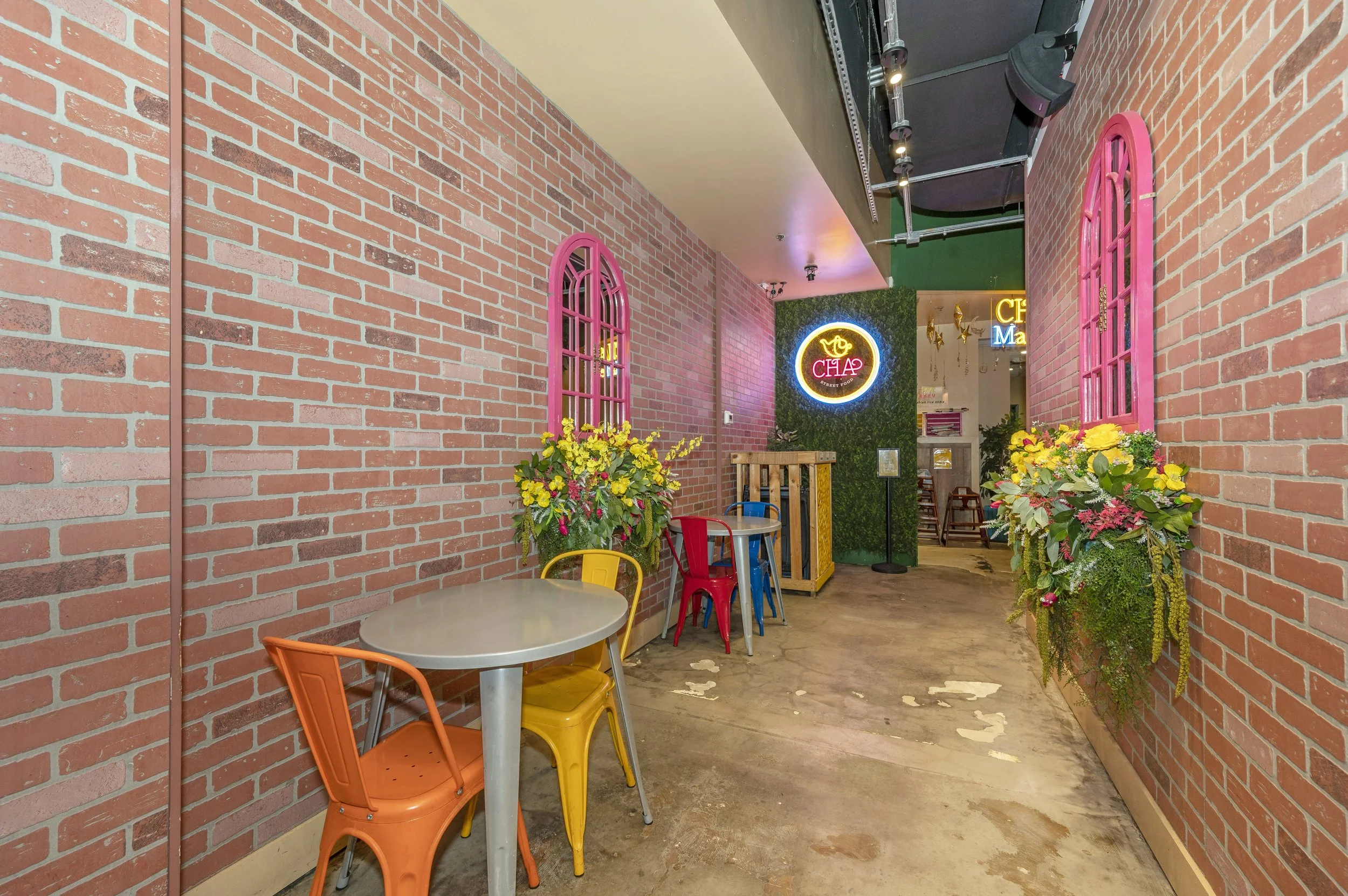 CHA Street Food Tysons Corner Pakistani snack bar interior