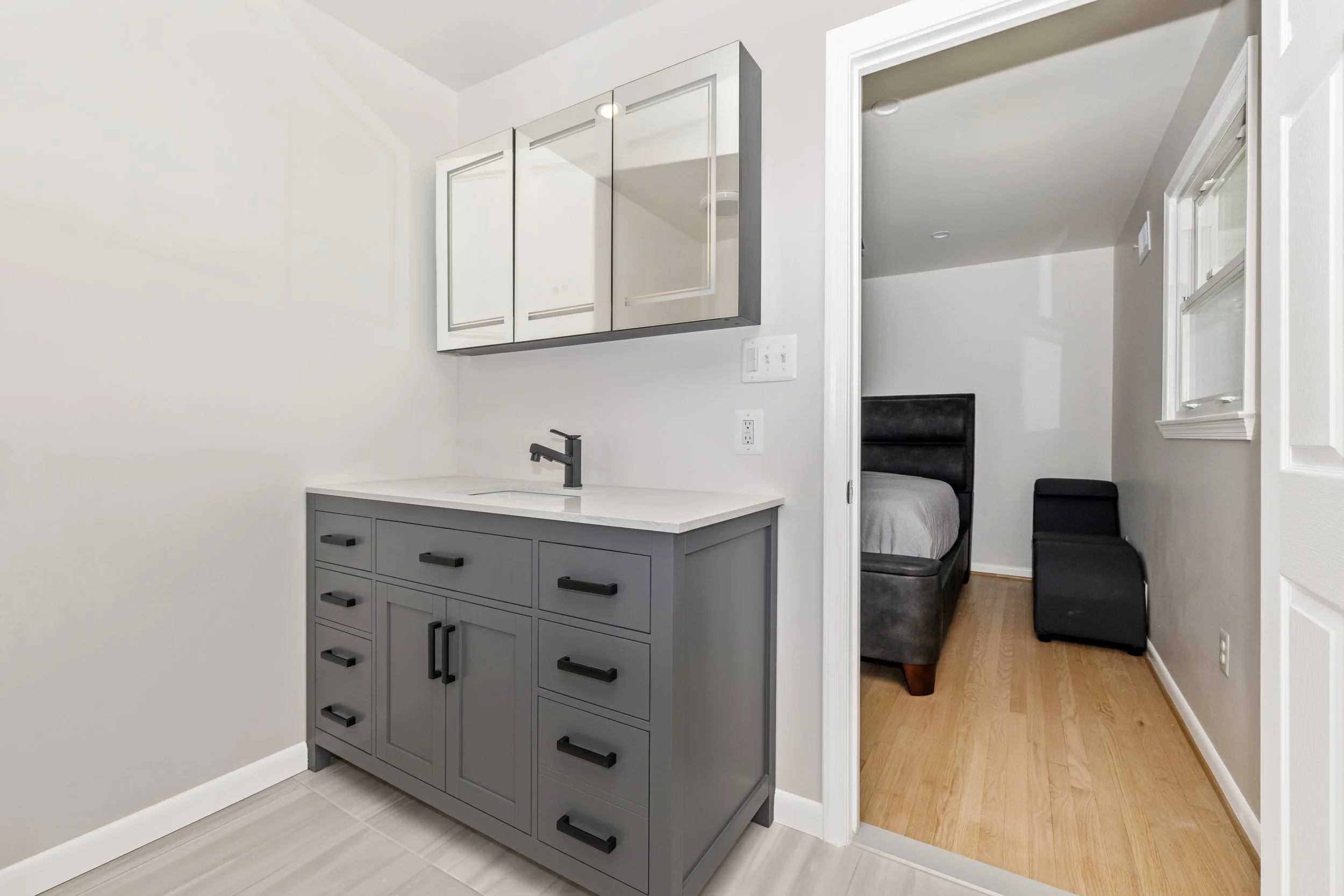 Beltsville MD full home renovation completed bathroom