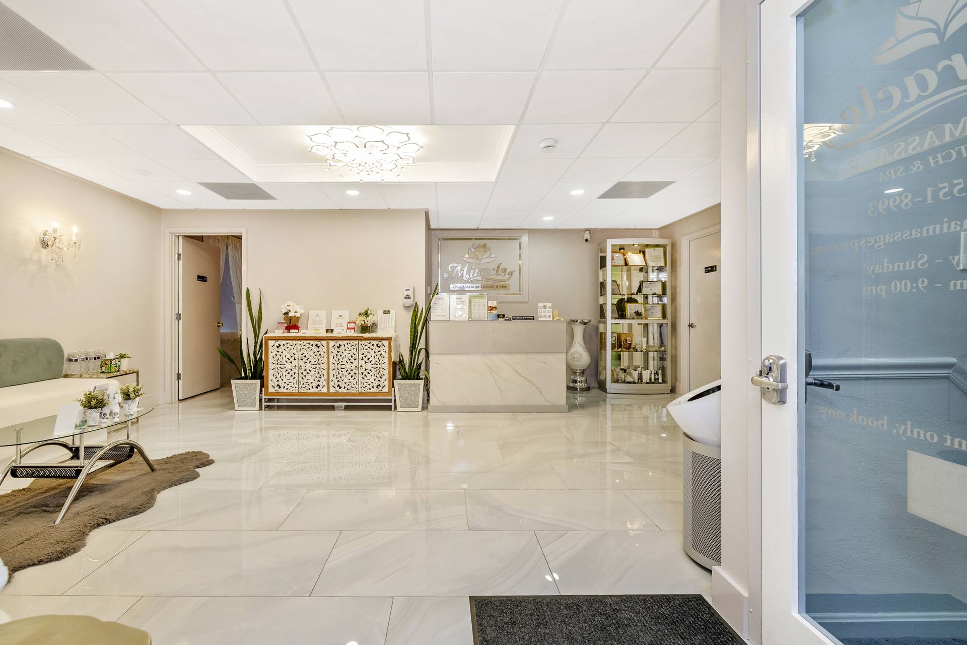 Miracle Thai Massage spa completed tenant build-out Rockville MD
