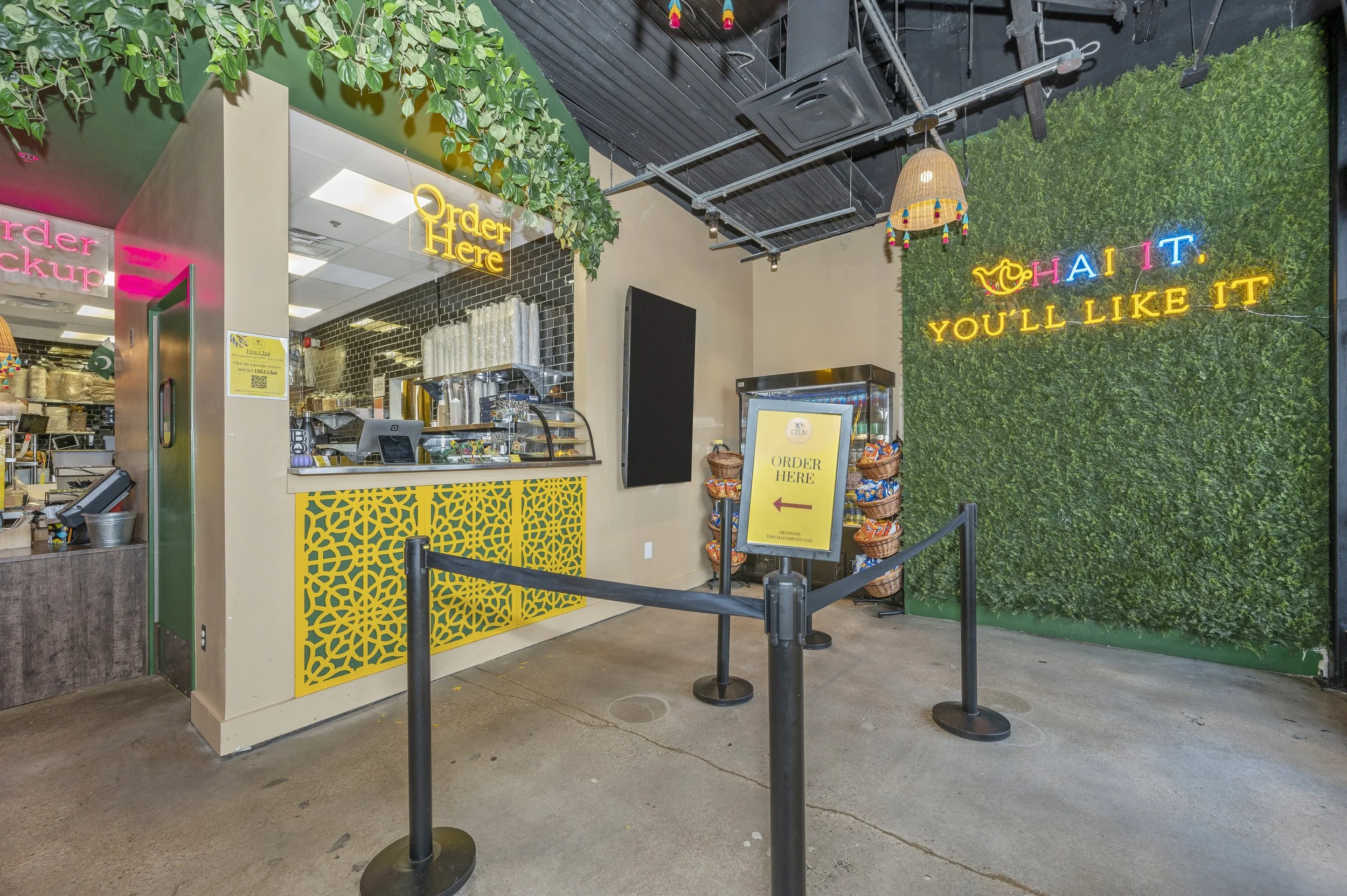 CHA Street Food Tysons Corner Pakistani hospitality concept interior