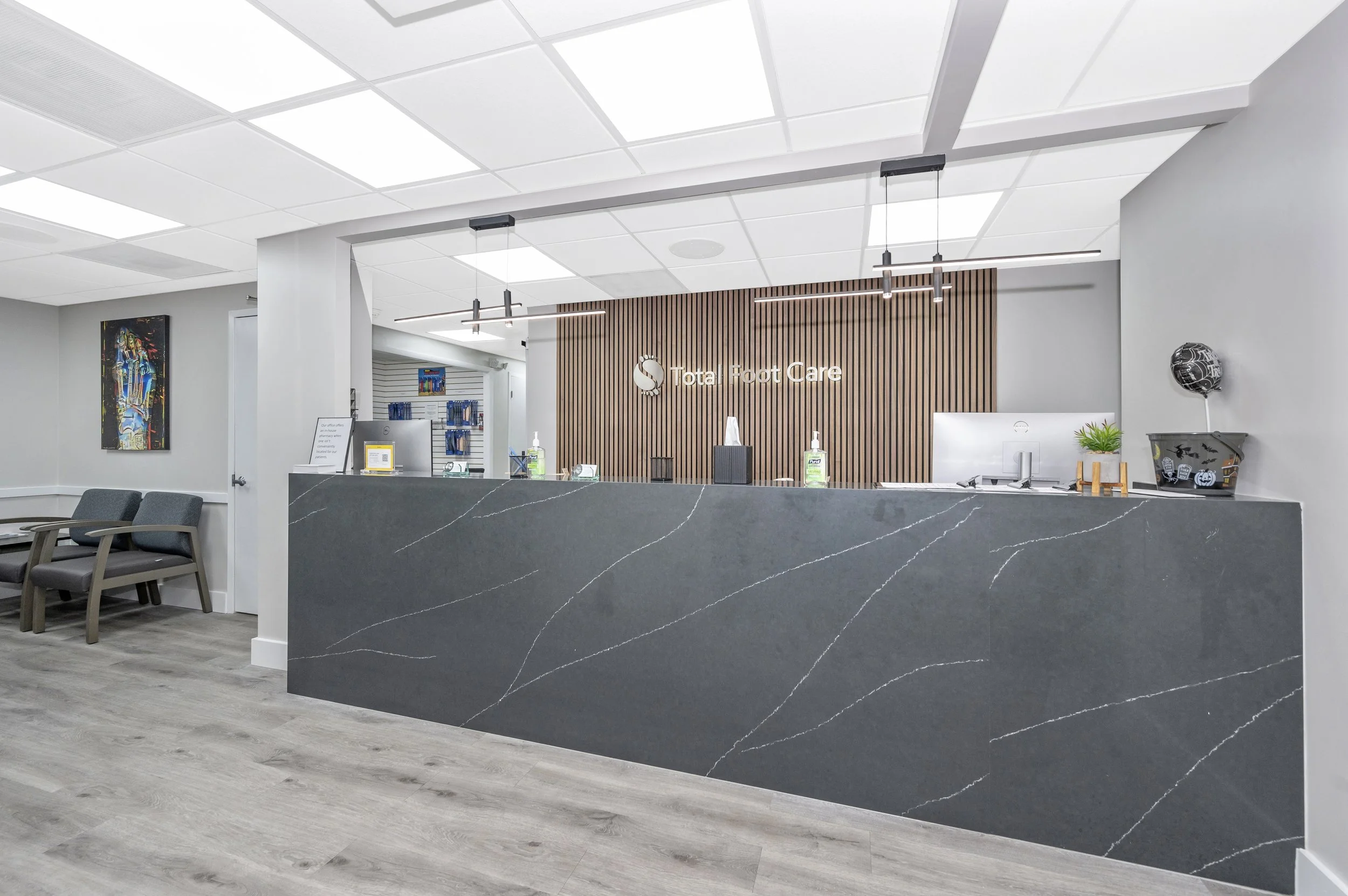 Greenbelt MD office millwork and ceiling renovation